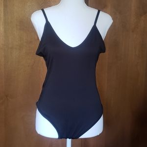 Onesie Black Size Large, No Snaps